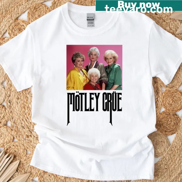 T-shirt featuring the slogan 'Girls Girls Girls' in tribute to Golden Girls
