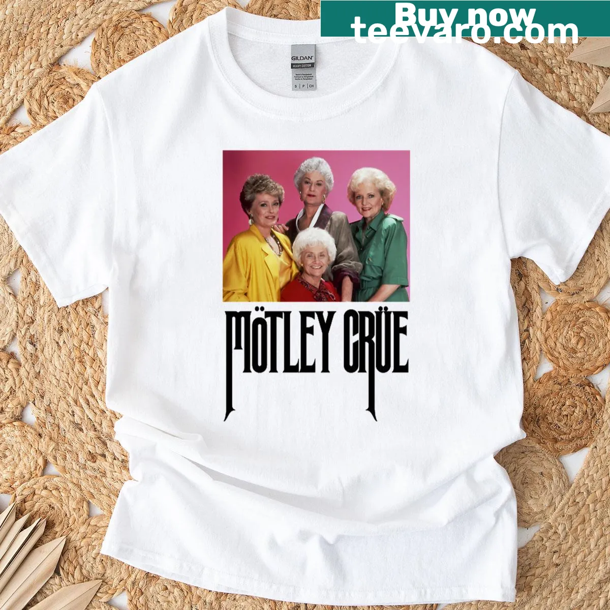 T-shirt featuring the slogan 'Girls Girls Girls' in tribute to Golden Girls — on a men's t-shirt