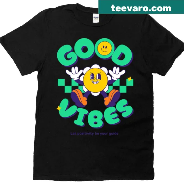 T-shirt featuring a minimalist typography design