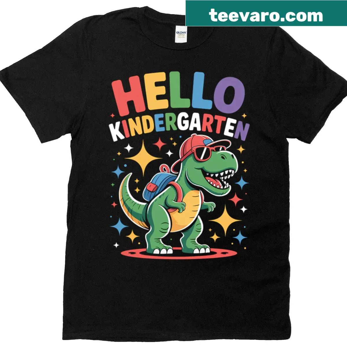 Artistic design celebrating the first day of school on a t-shirt — on a men's t-shirt