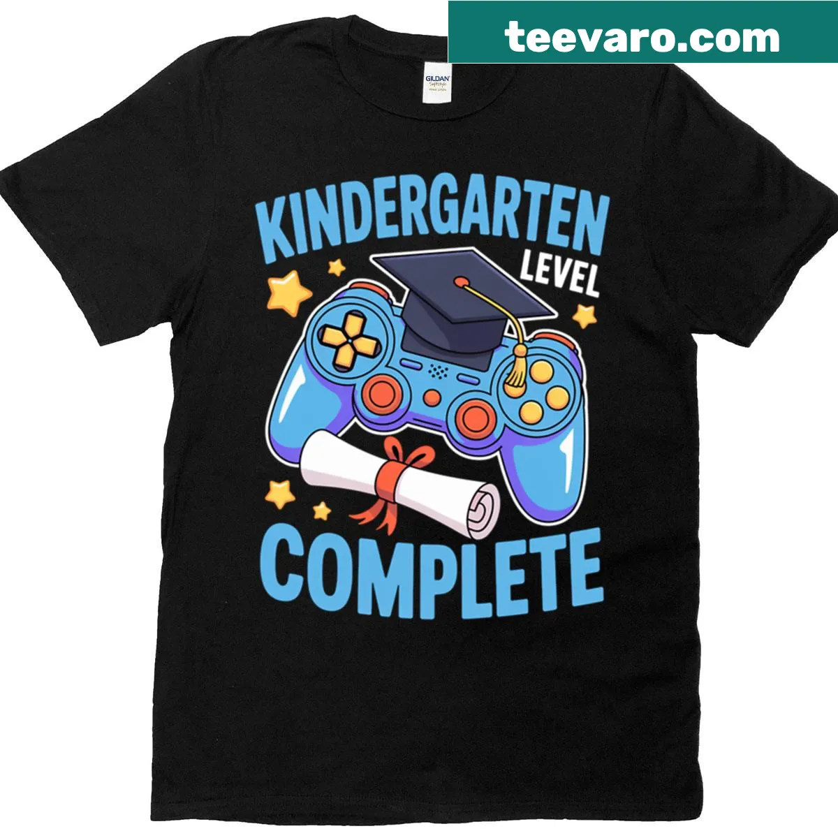 Cute dinosaur t-shirt with 'Hello Kindergarten' text for kids — on a men's t-shirt