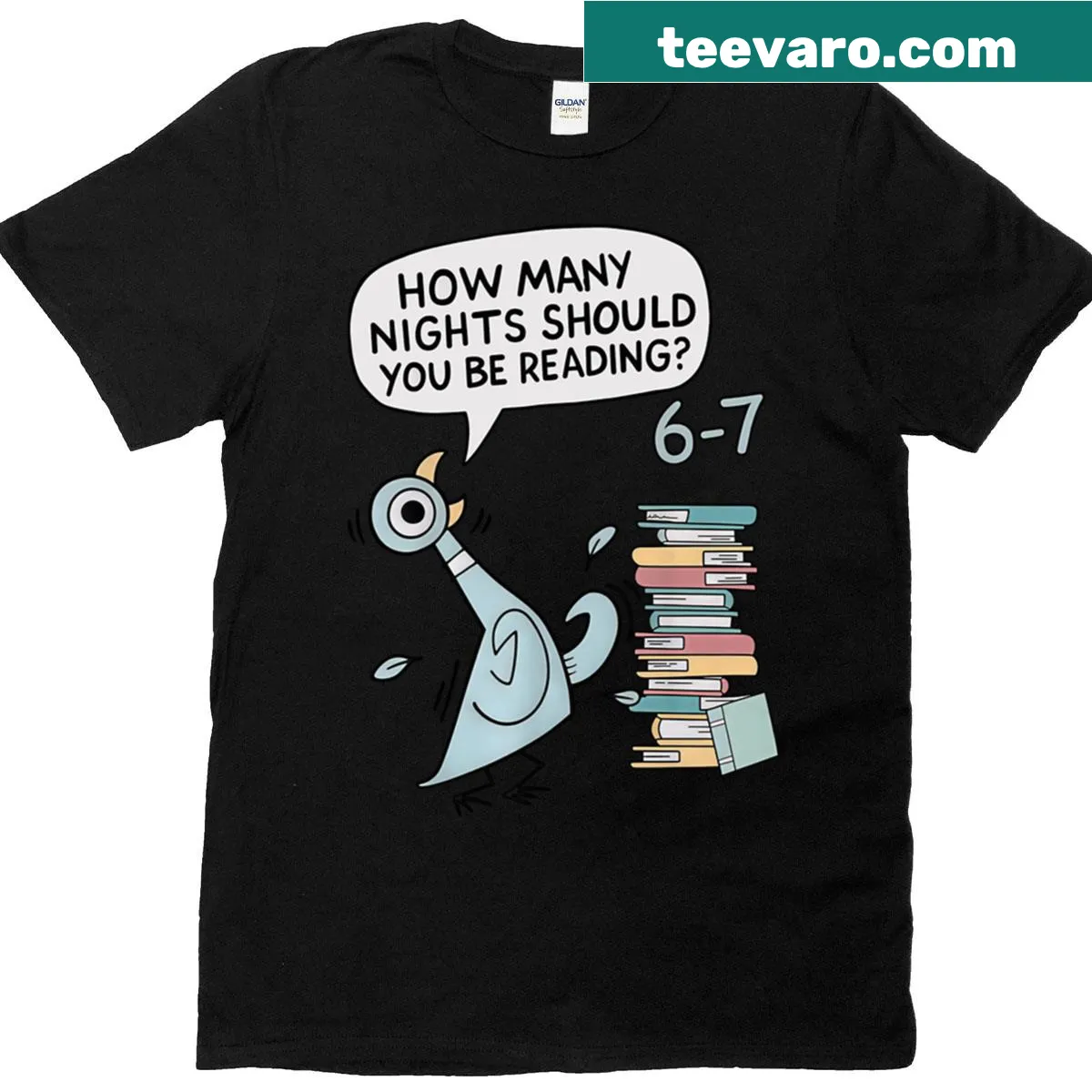 Teacher t-shirt with reading question design — on a men's t-shirt
