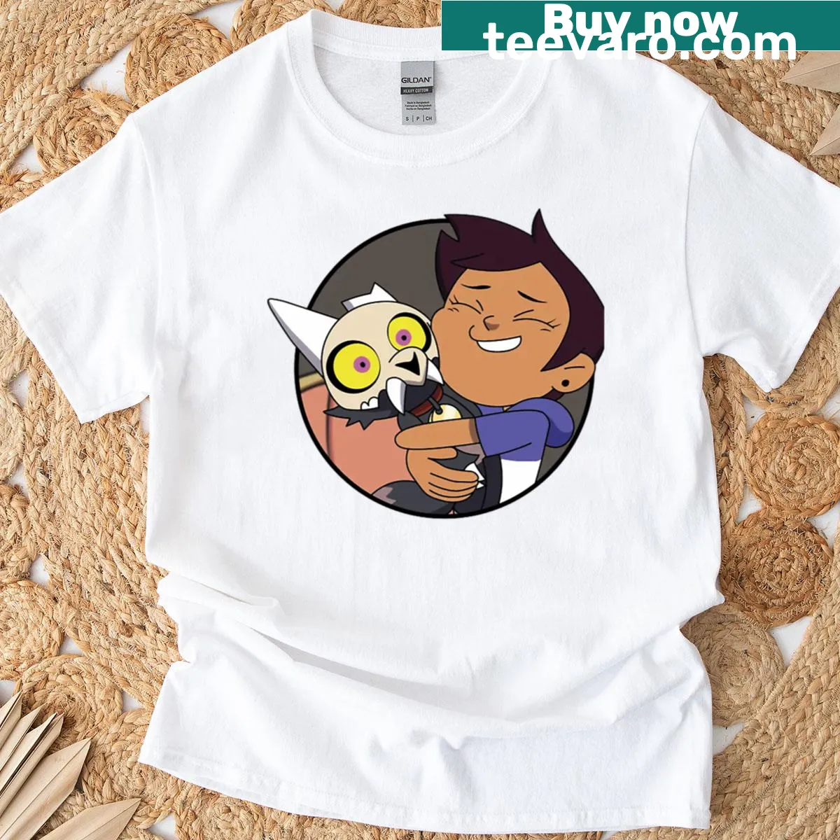 Cute t-shirt featuring the phrase 'Hug King' in bold typography. — on a men's t-shirt