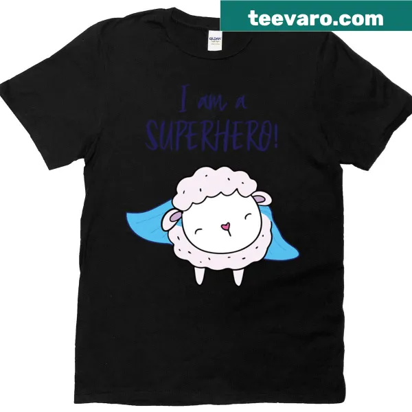 Superhero-themed T-shirt with inspirational text