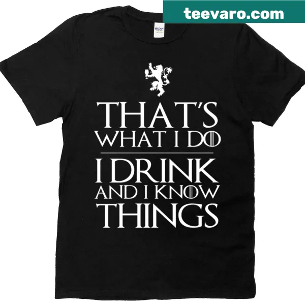 Assertive t-shirt with the phrase I Know Things