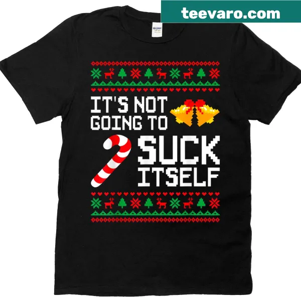 Matching Christmas Couples T-shirt with humorous phrase