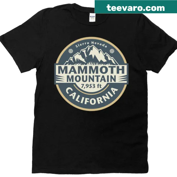 Graphic T-shirt featuring Mammoth Mountain in California