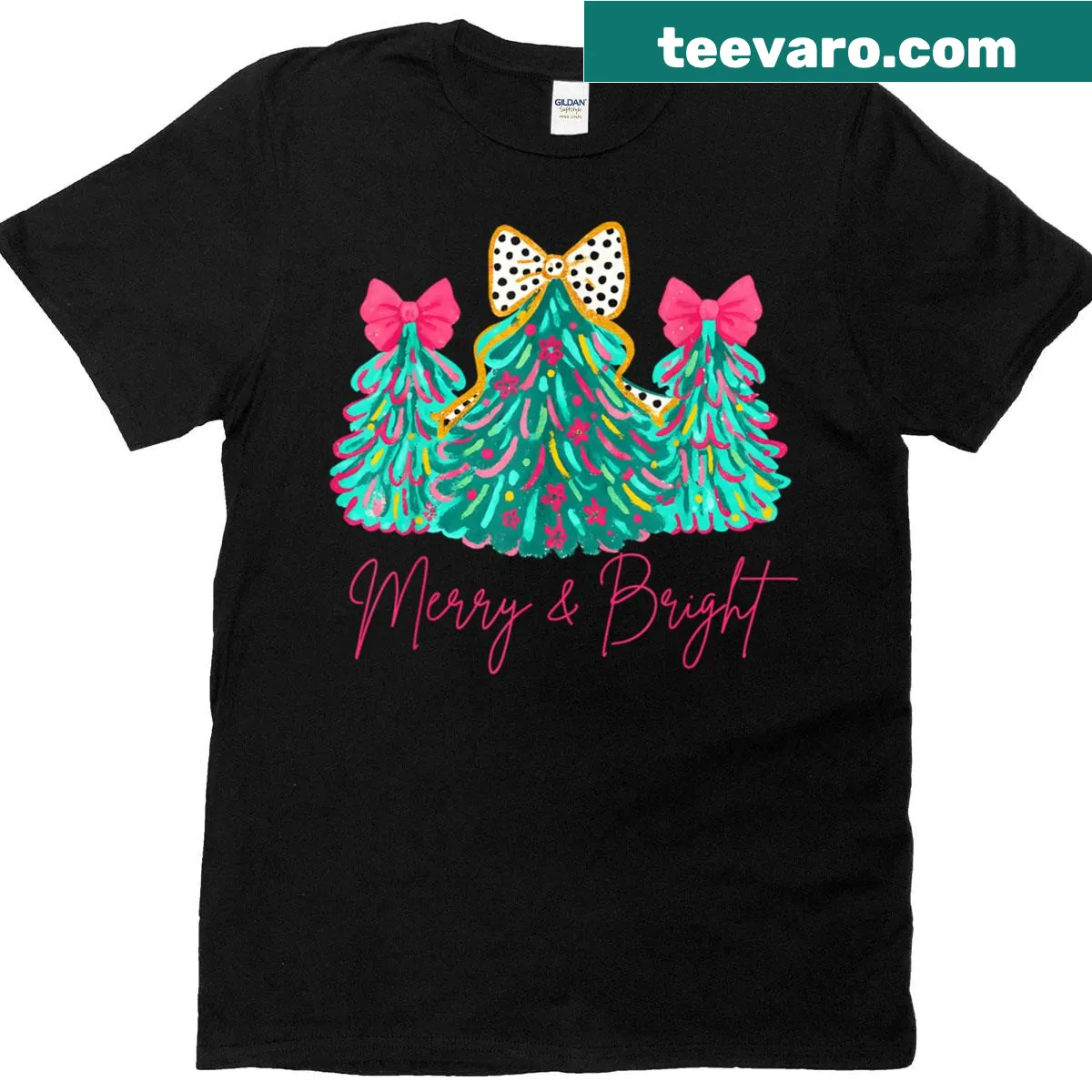 Cute Christmas tree graphic on a festive holiday T-shirt — on a men's t-shirt