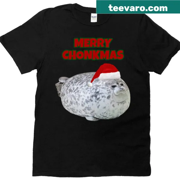 Cute Merry Chonkmas T-shirt with chubby character illustration