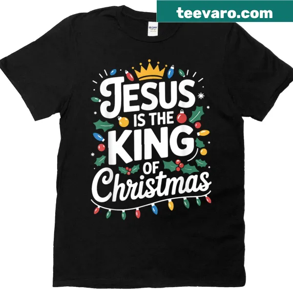 Faith-based family matching Christmas T-shirt