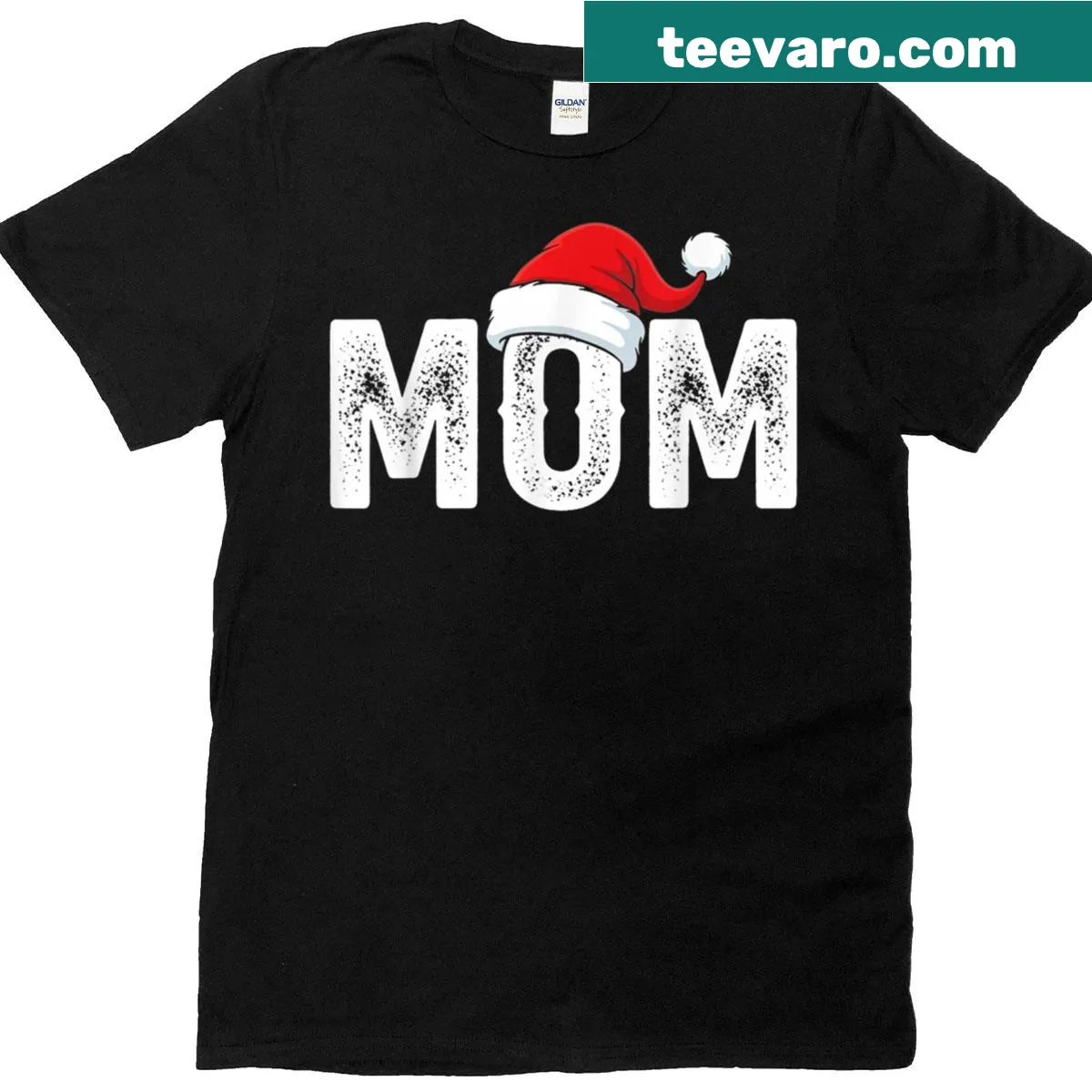 Whimsical Santa illustration on a t-shirt for moms — on a men's t-shirt