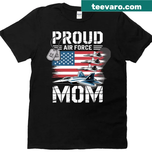 Proud Air Force Mom graduation t-shirt
