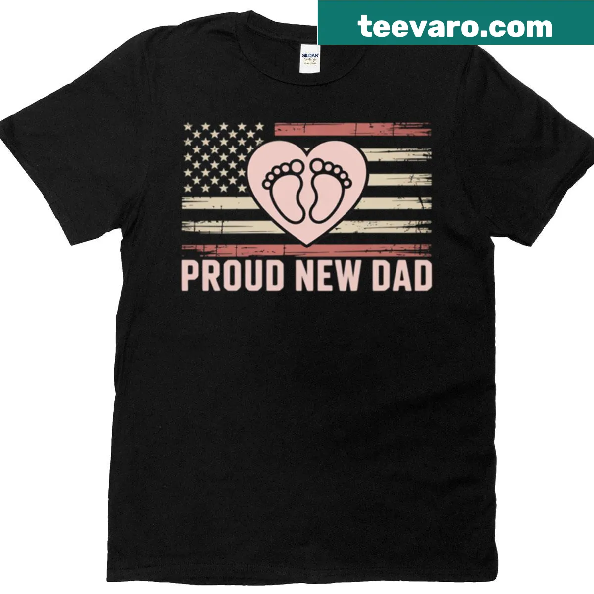 Father's Day t-shirt for new dads with a baby girl — on a men's t-shirt