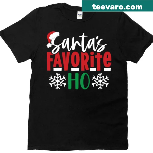 Funny Christmas t-shirt with playful holiday saying