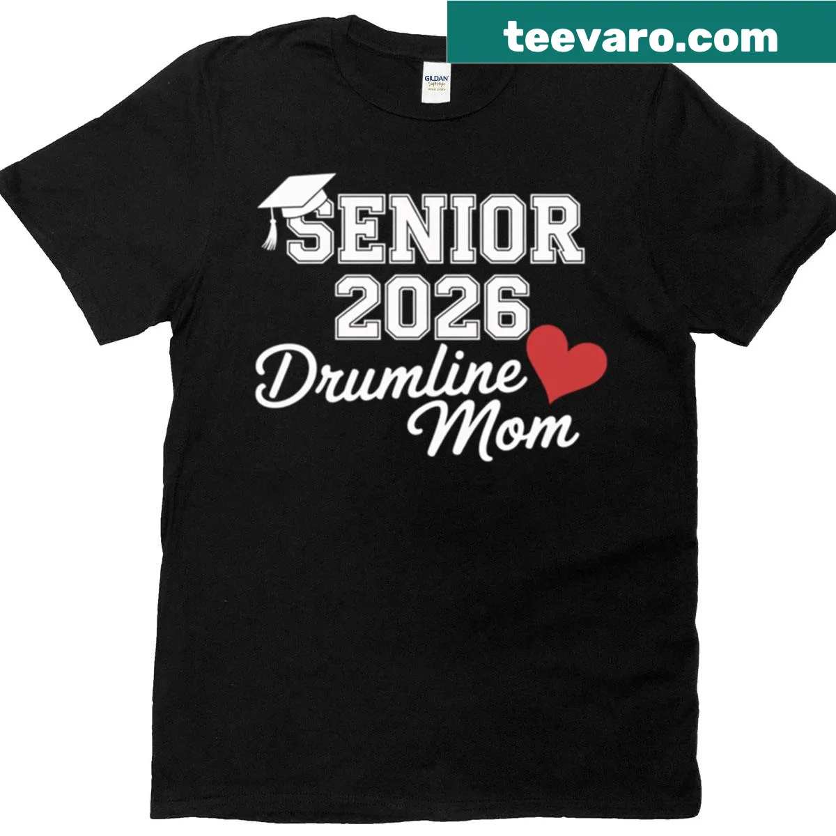 Drumline mom t-shirt for Senior 2026 — on a men's t-shirt