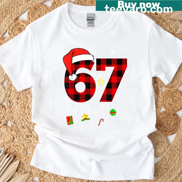 Funny Santa graphic on a kids Christmas t-shirt