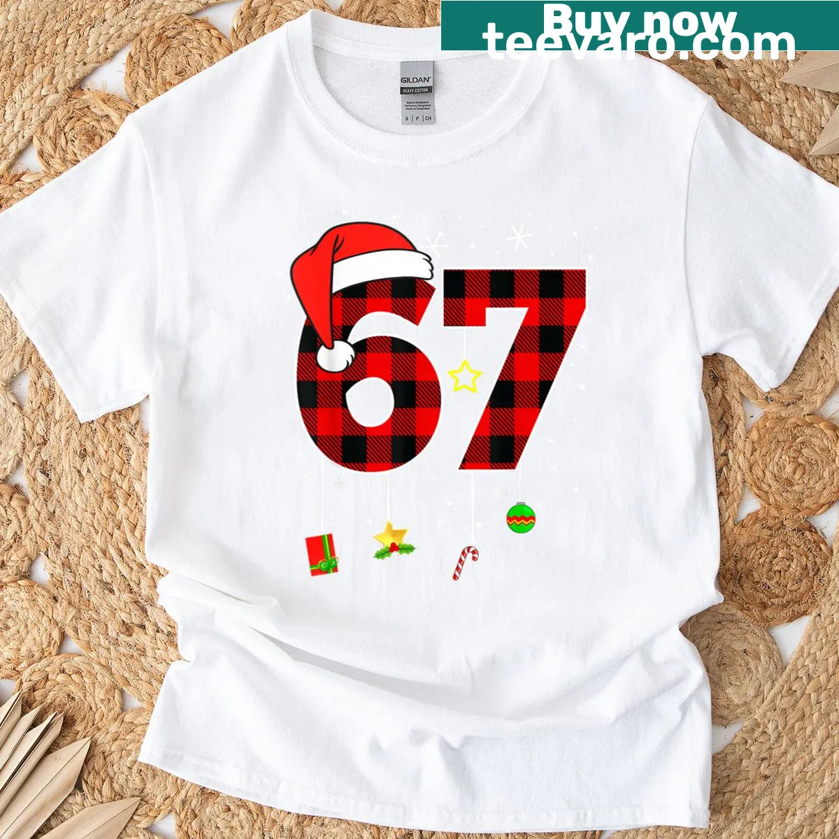 Funny Santa graphic on a kids Christmas t-shirt — on a men's t-shirt