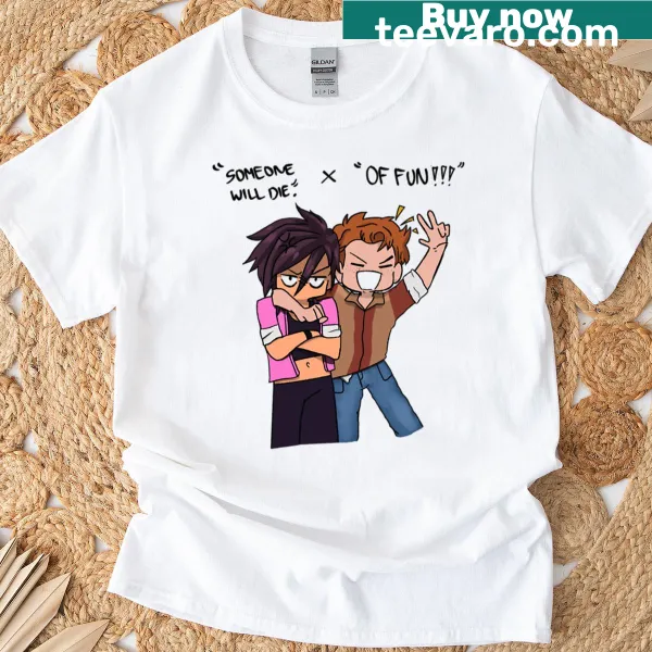 Edgy fun-themed t-shirt with playful phrase.