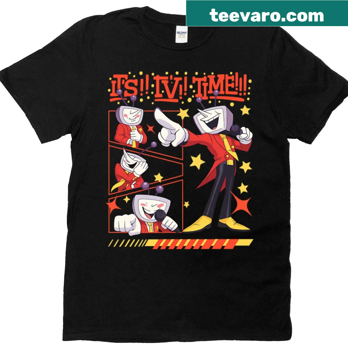 Funny Tenna Deltarune gaming design on T-shirt — on a men's t-shirt