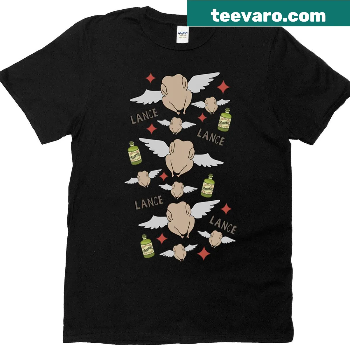Thanksgiving-themed t-shirt featuring the Belcher family — on a men's t-shirt