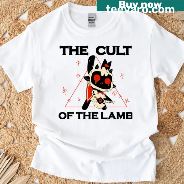 Graphic t-shirt featuring The Cult and The Lamb collaboration