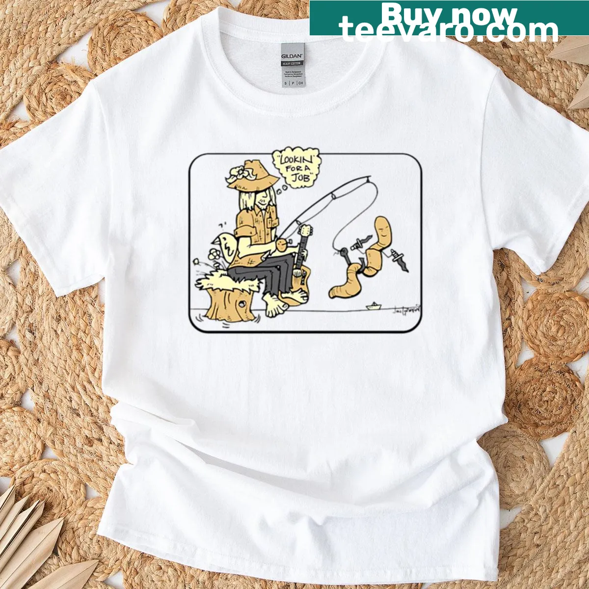 Edgy typography design for The Devil You Know Todd Snider t-shirt — on a men's t-shirt