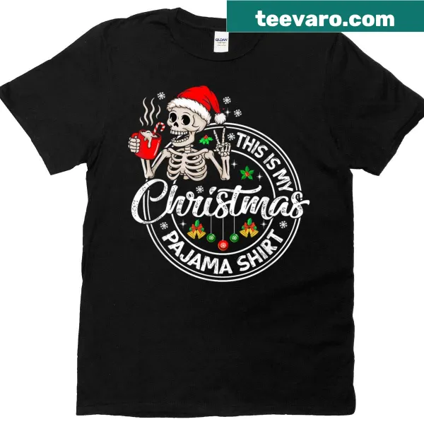 Festive Christmas Pajamas T-shirt for family gatherings