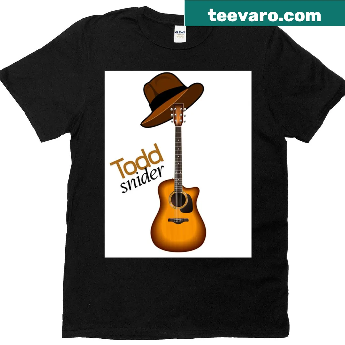 Simple design showcasing Todd Snider's name on a casual t-shirt — on a men's t-shirt