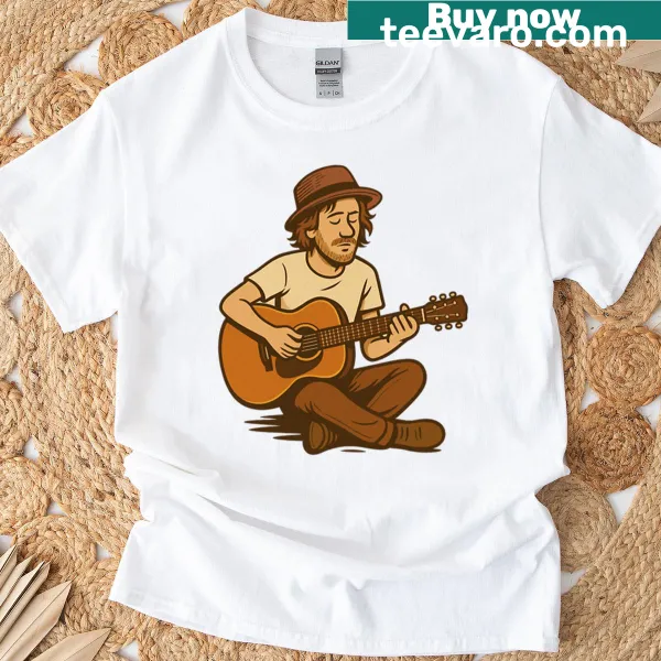 Nostalgic Todd Snider folk singer graphic on a T-shirt.