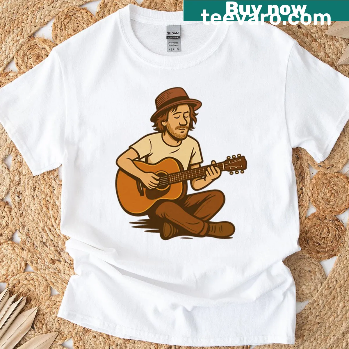 Nostalgic Todd Snider folk singer graphic on a T-shirt. — on a men's t-shirt