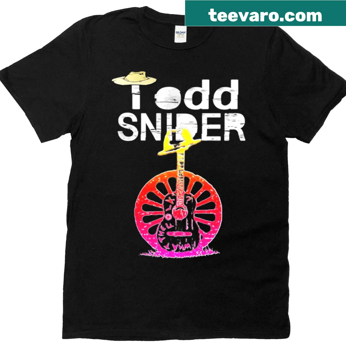 Scoop neck T-shirt inspired by Todd Snider's storytelling style — on a men's t-shirt