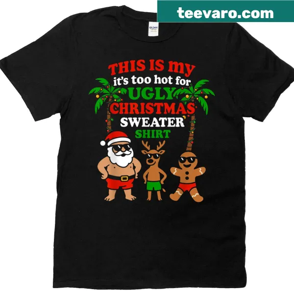 Funny Christmas T-shirt with cartoon design for holiday fun