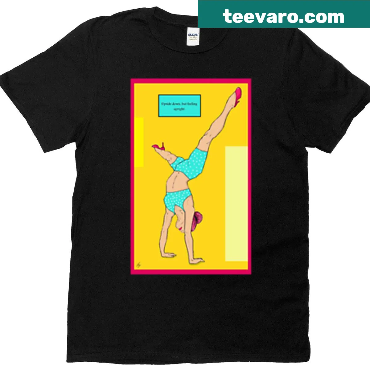 Positive phrase T-shirt with playful message — on a men's t-shirt