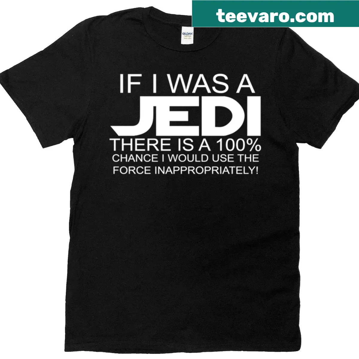 Humorous t-shirt with a playful illustration referencing sci-fi themes — on a men's t-shirt