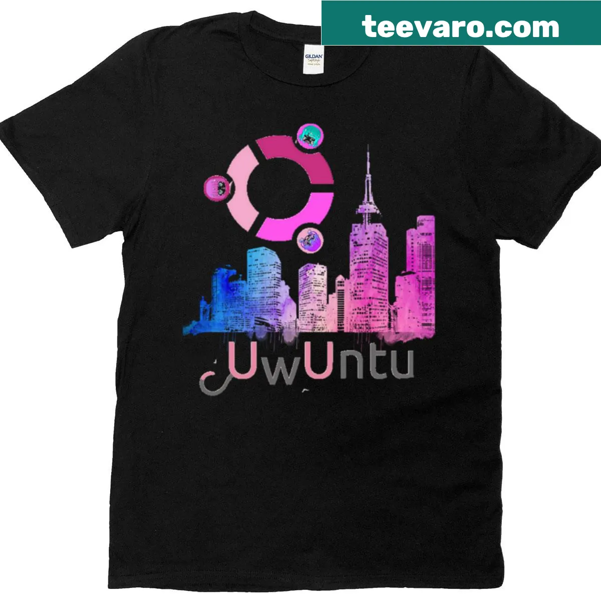 Holiday T-shirt promoting community and unity design — on a men's t-shirt