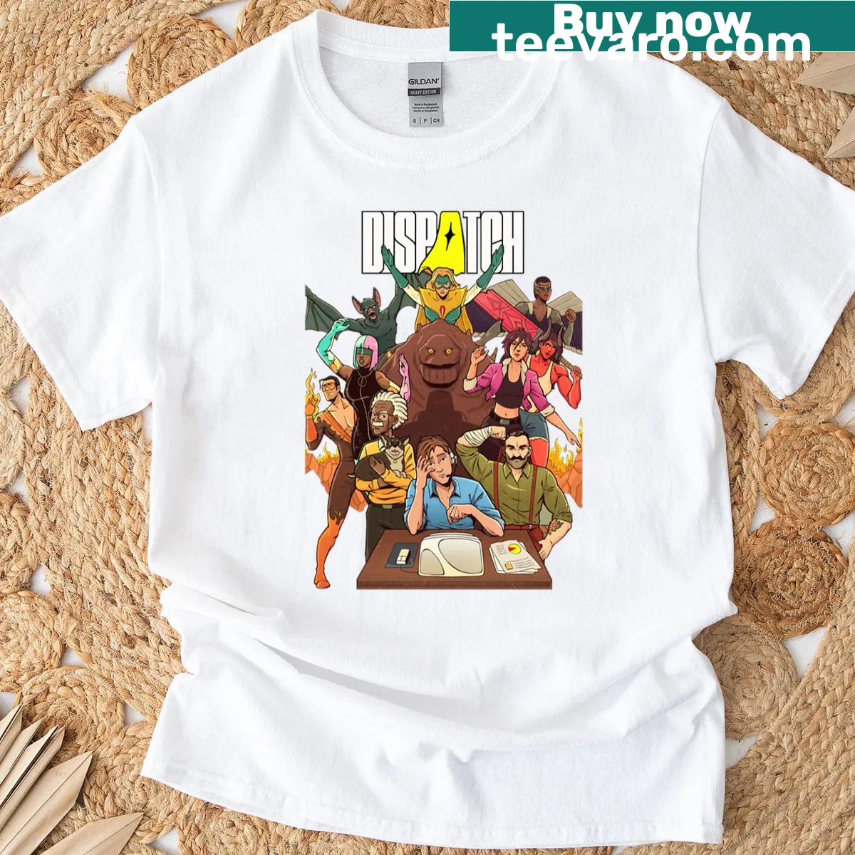Retro vintage game themed t-shirt — on a men's t-shirt