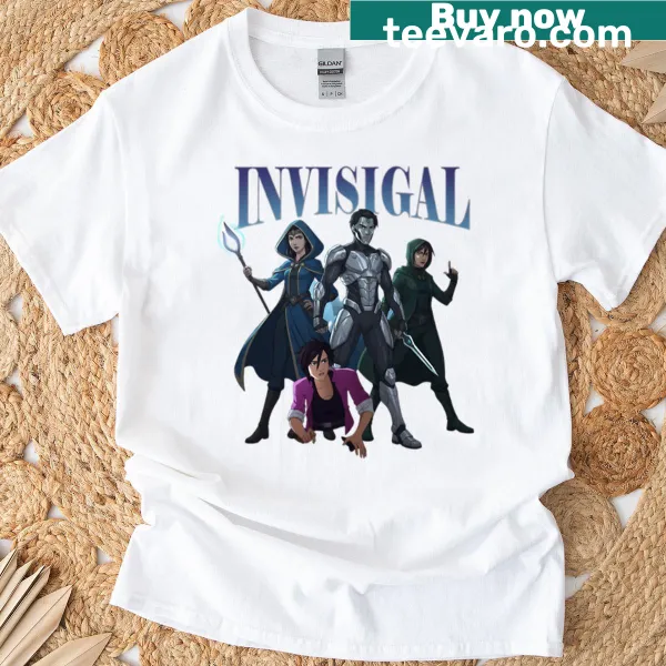 Retro t-shirt featuring 'Invisigal Dispatch Game Bootleg' from the 90s.