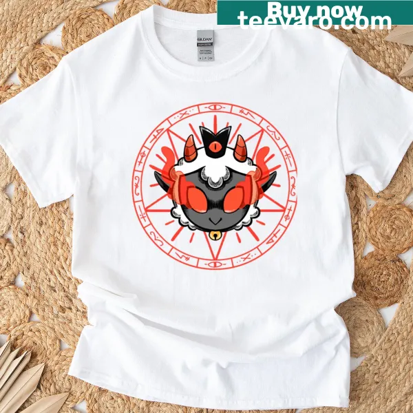 Graphic of a red crown on a t-shirt