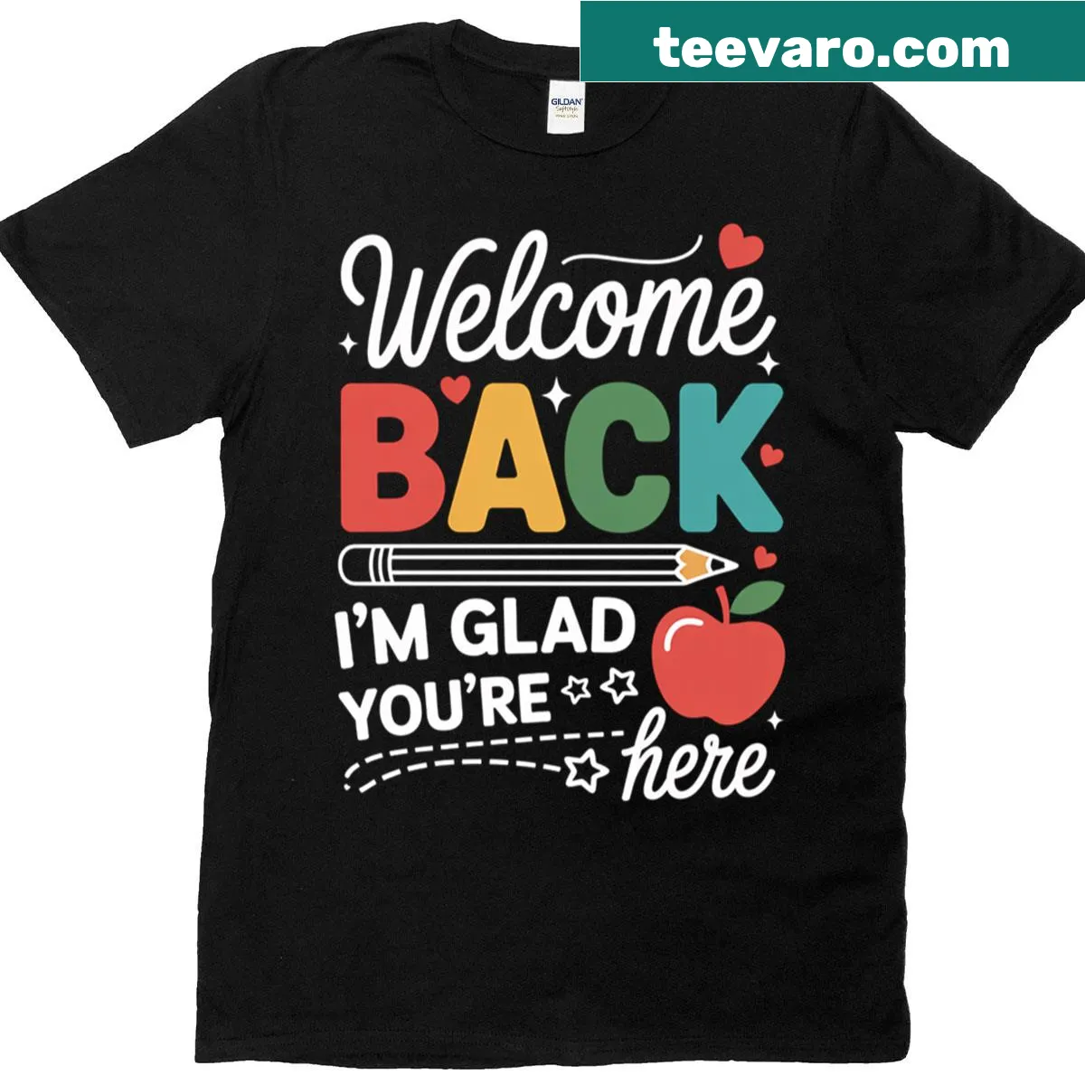 Welcoming design tee with uplifting message — on a men's t-shirt