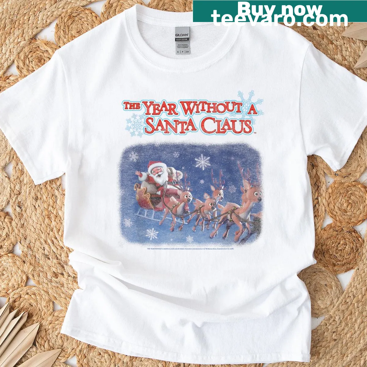 Christmas T-shirt featuring Year Without A Santa Claus art — on a men's t-shirt