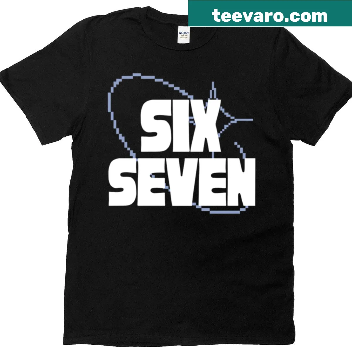 T-shirt with a funny meme art graphic — on a men's t-shirt