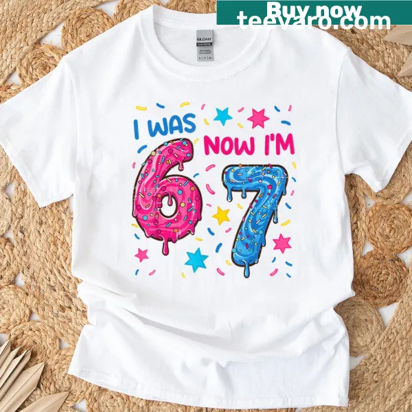 Funny birthday shirt for a 7-year-old with playful text