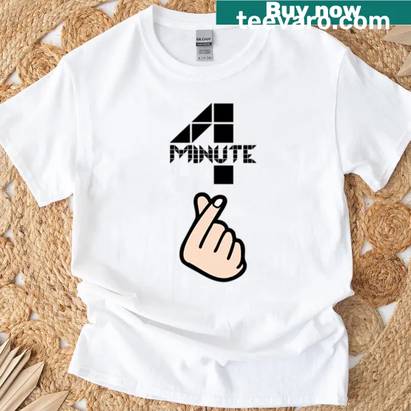 Boxy T-shirt featuring the hand sign and 'Annyeonghaseyo' text
