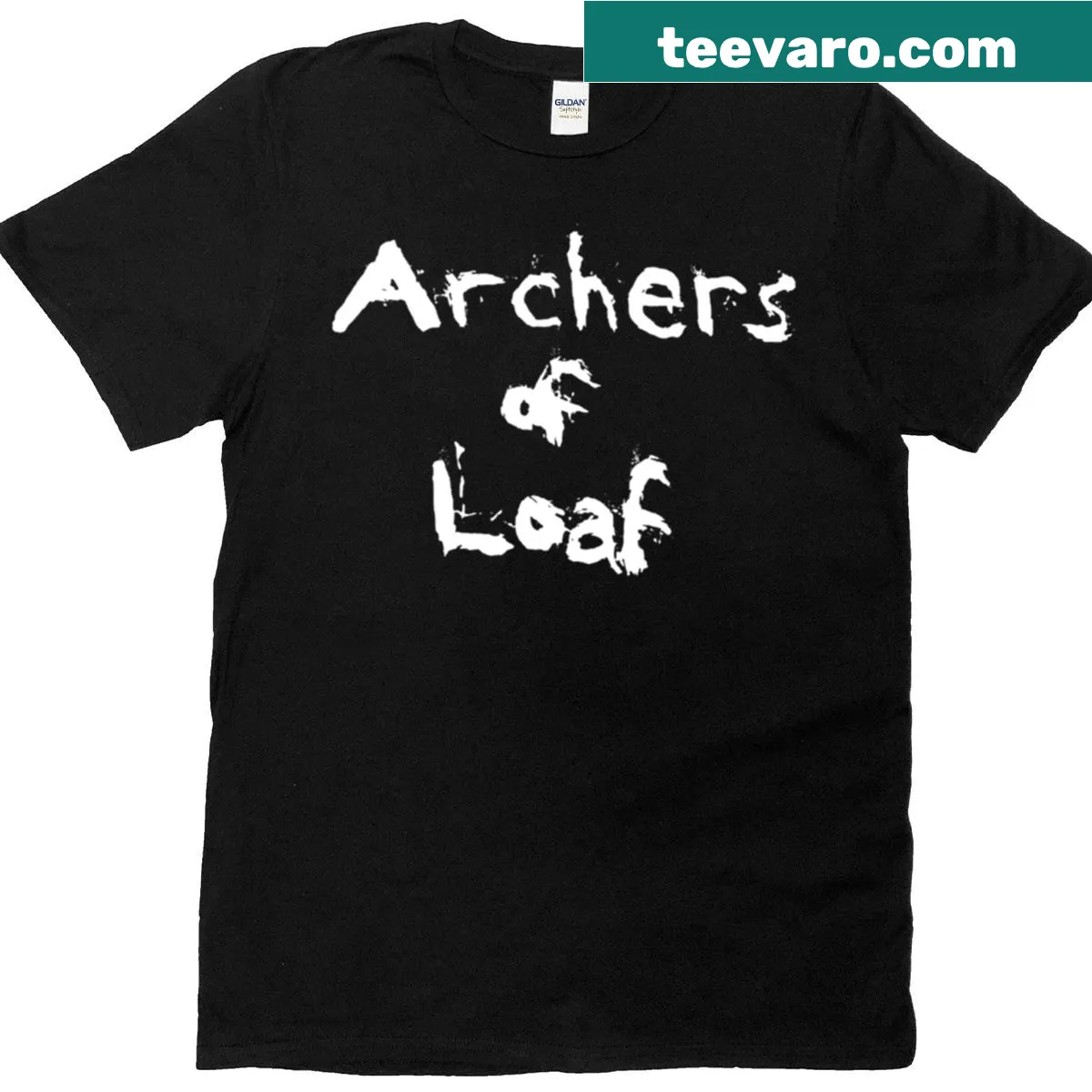 Archers Of Loaf logo T-shirt featuring bold graphic design. — on a men's t-shirt