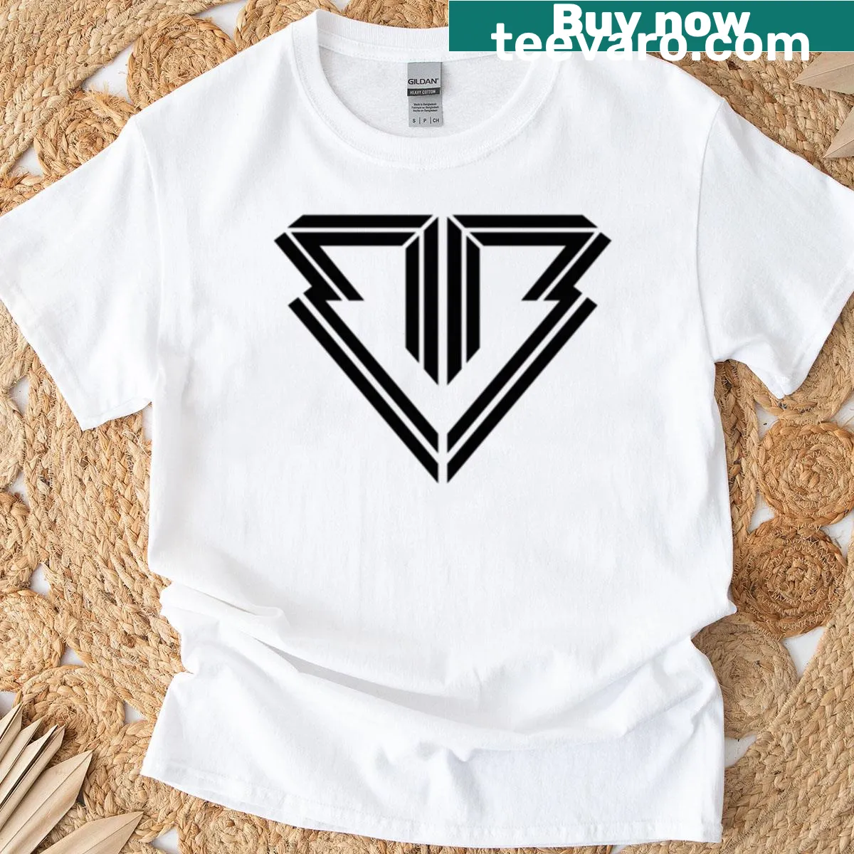 T-shirt featuring the Bigbang aesthetic logo — on a men's t-shirt
