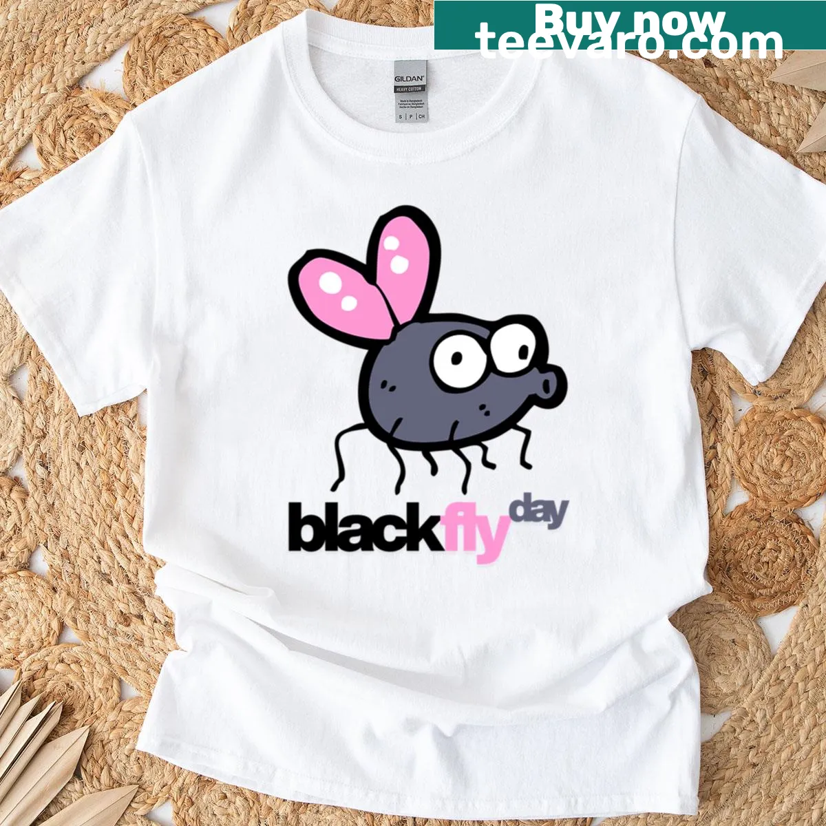 Modern logo design celebrating Fly Day on T-shirt — on a men's t-shirt