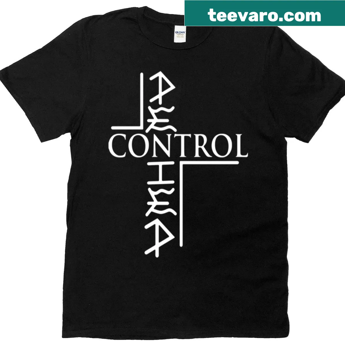 Control Denied logo printed rock band t-shirt — on a men's t-shirt