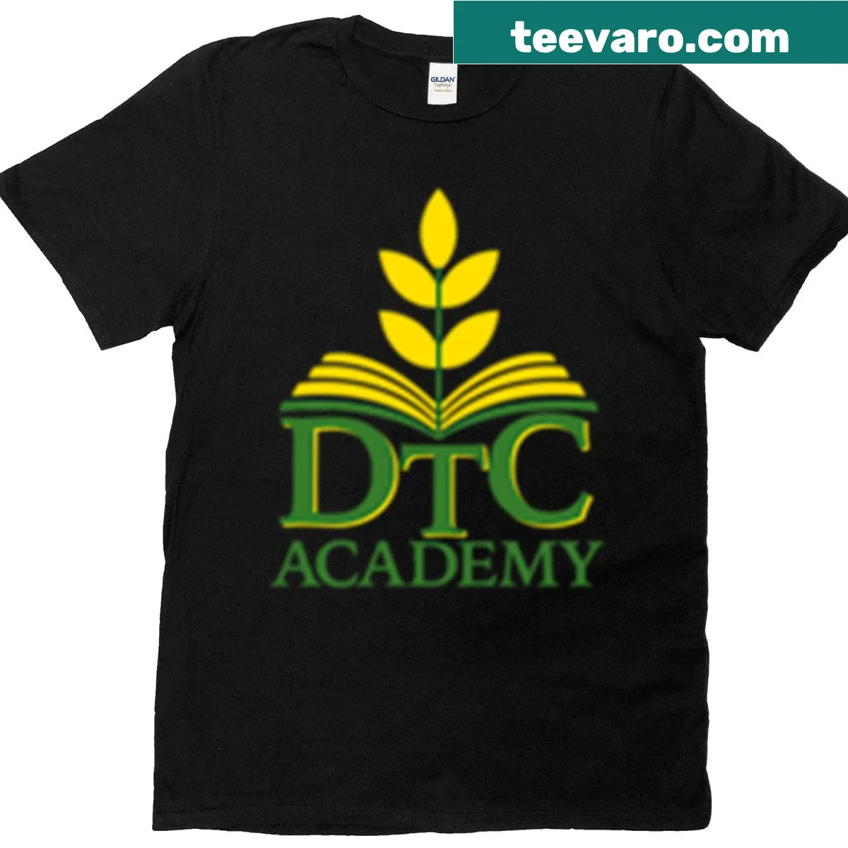 Playful Doing The Chores Academy logo t-shirt for chore enthusiasts — on a men's t-shirt