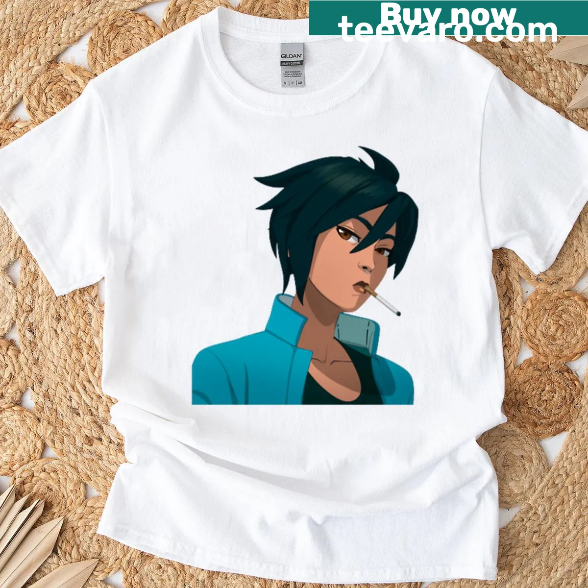 Fanart t-shirt inspired by the game Invisigal — on a men's t-shirt