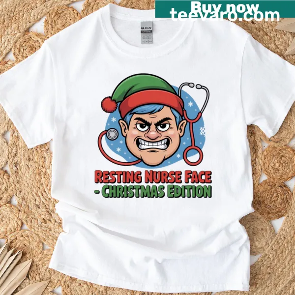 T-shirt featuring the phrase 'Grumpy Nurse' in a humorous design